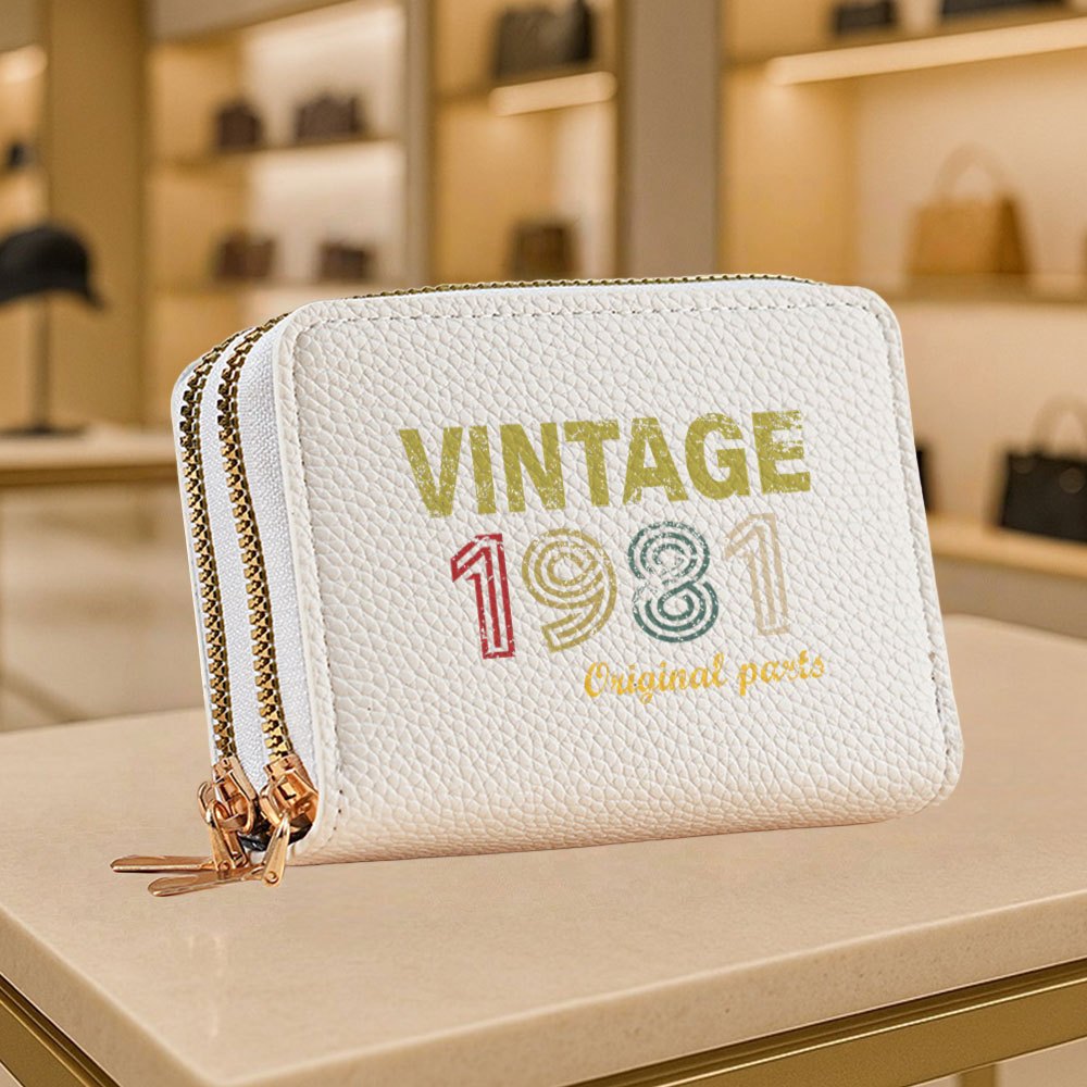 A Vintage Digital Pattern Small Coin Purse, Stylish Zippered Wallet Suitable for Both Men And Women, Easy And Casual Design, Perfect for Outdoor Activities, Travel, And Everyday Use