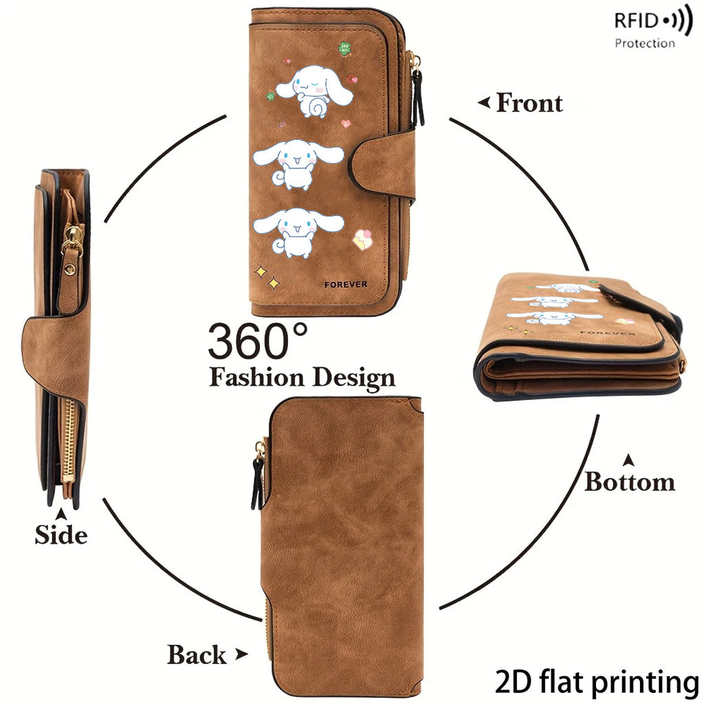 Sanrio Cinnamoroll Premium Business Coin Purse Large Capacity Solves the Hassle of Loose Change Essential Everyday Accessory Perfect for Business Trips, Travel, Shopping Ideal Gift for Ramadan, Eid, Valentine's Day, Birthdays