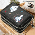 Sanrio Cinnamoroll Women's Wallet & Card Holder - Cute Cinnamoroll Face & Ear, Compact Zipper Coin Purse with Card Case, Slim Wallet for & Women, Gift for Travel, Birthdays, Valentine's Day