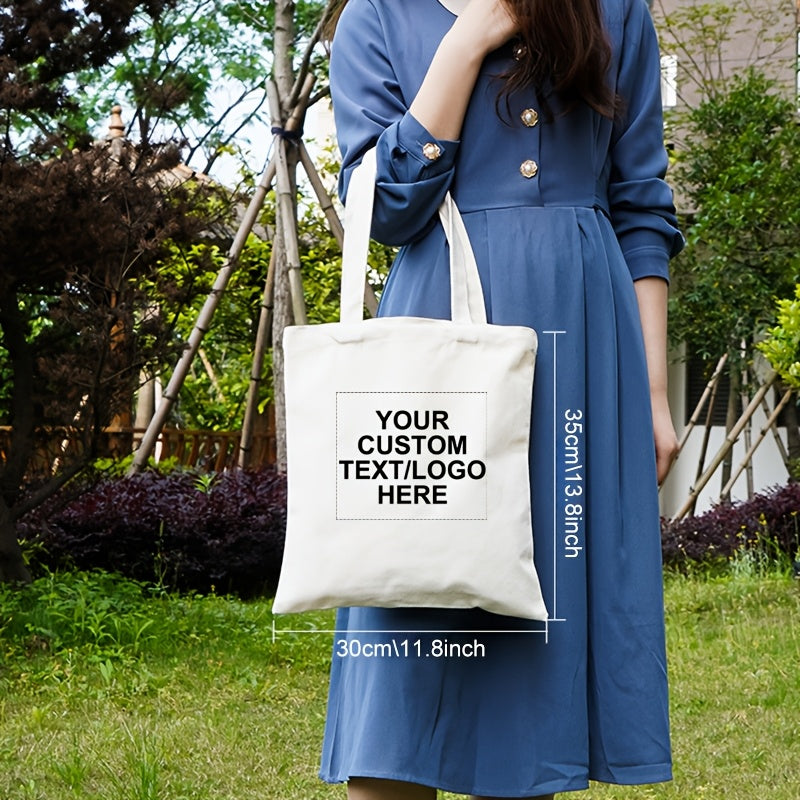 Fashionable Party Bags 10pcs Custom Printed Canvas Tote Bags | Reusable Unisex Shoulder Bag, Perfect Gift for Bridesmaids, Wedding Party, Halloween