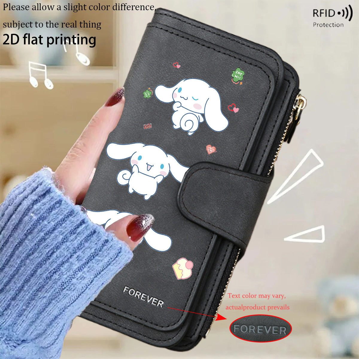 Sanrio Cinnamoroll Premium Business Coin Purse Large Capacity Solves the Hassle of Loose Change Essential Everyday Accessory Perfect for Business Trips, Travel, Shopping Ideal Gift for Ramadan, Eid, Valentine's Day, Birthdays