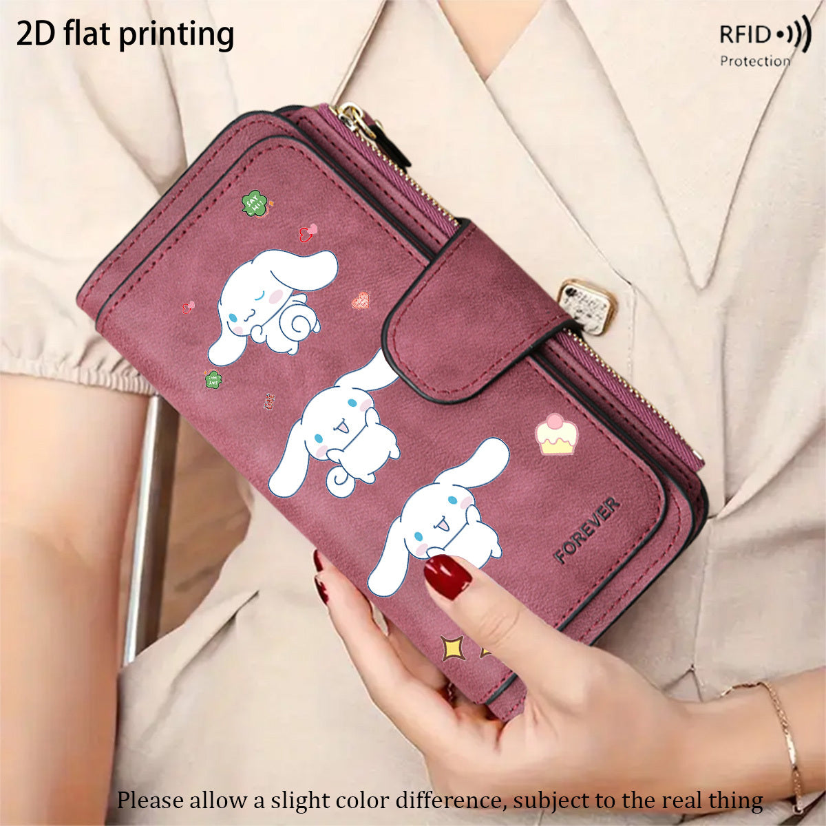 Sanrio Cinnamoroll Premium Business Coin Purse Large Capacity Solves the Hassle of Loose Change Essential Everyday Accessory Perfect for Business Trips, Travel, Shopping Ideal Gift for Ramadan, Eid, Valentine's Day, Birthdays