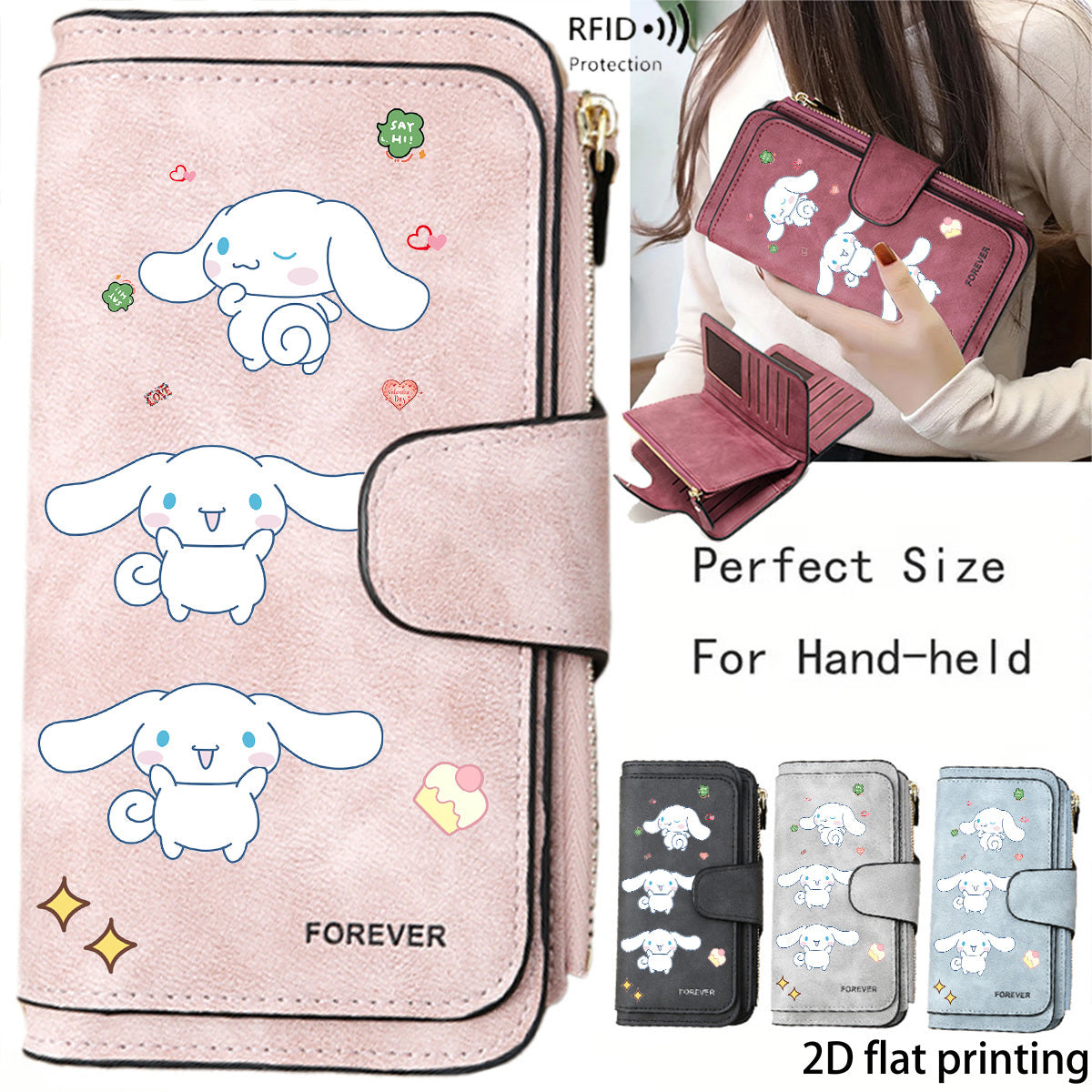 Sanrio Cinnamoroll Premium Business Coin Purse Large Capacity Solves the Hassle of Loose Change Essential Everyday Accessory Perfect for Business Trips, Travel, Shopping Ideal Gift for Ramadan, Eid, Valentine's Day, Birthdays