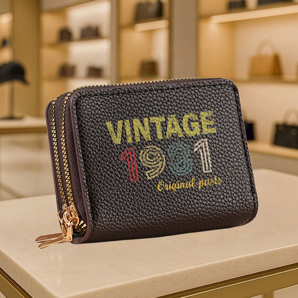 A Vintage Digital Pattern Small Coin Purse, Stylish Zippered Wallet Suitable for Both Men And Women, Easy And Casual Design, Perfect for Outdoor Activities, Travel, And Everyday Use