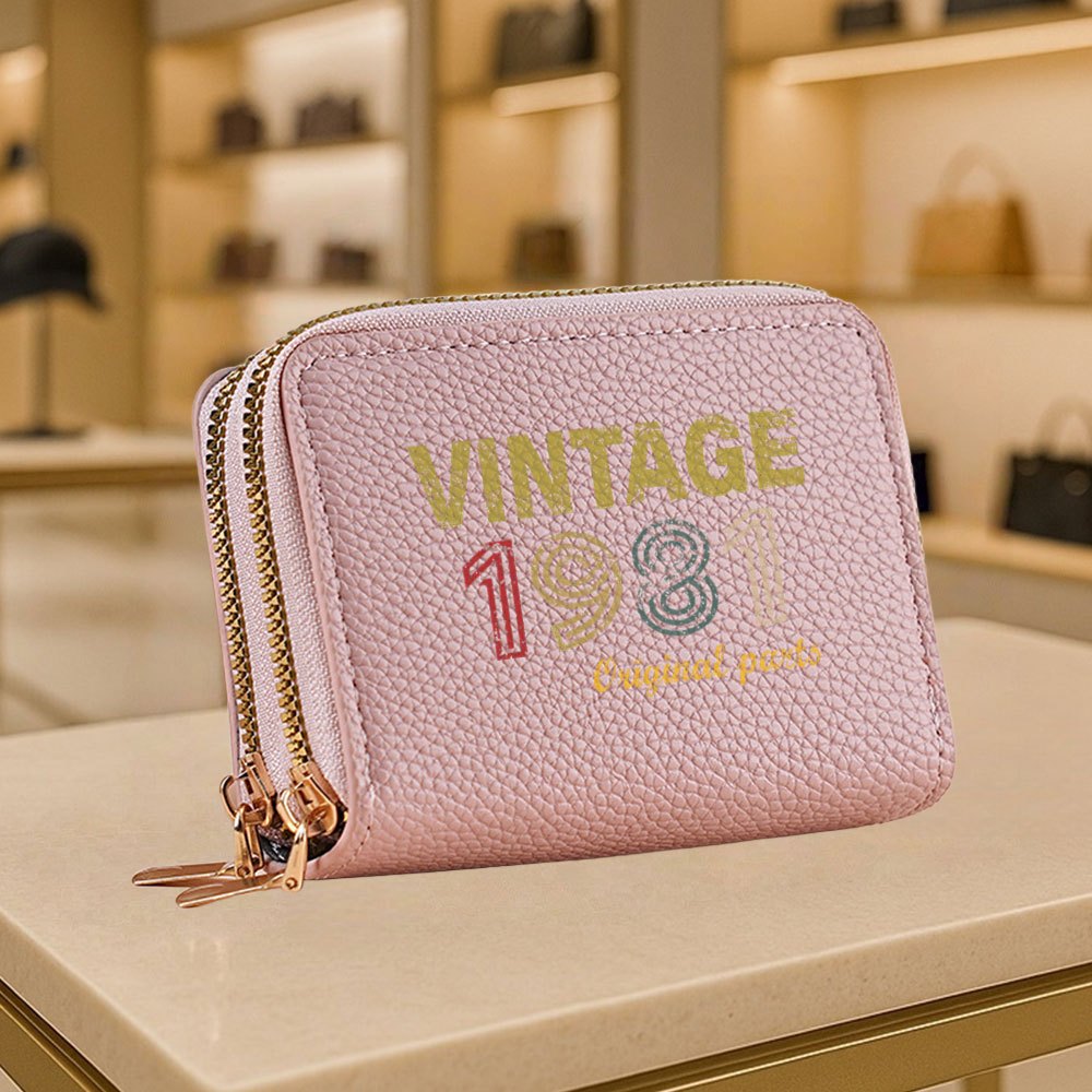 A Vintage Digital Pattern Small Coin Purse, Stylish Zippered Wallet Suitable for Both Men And Women, Easy And Casual Design, Perfect for Outdoor Activities, Travel, And Everyday Use