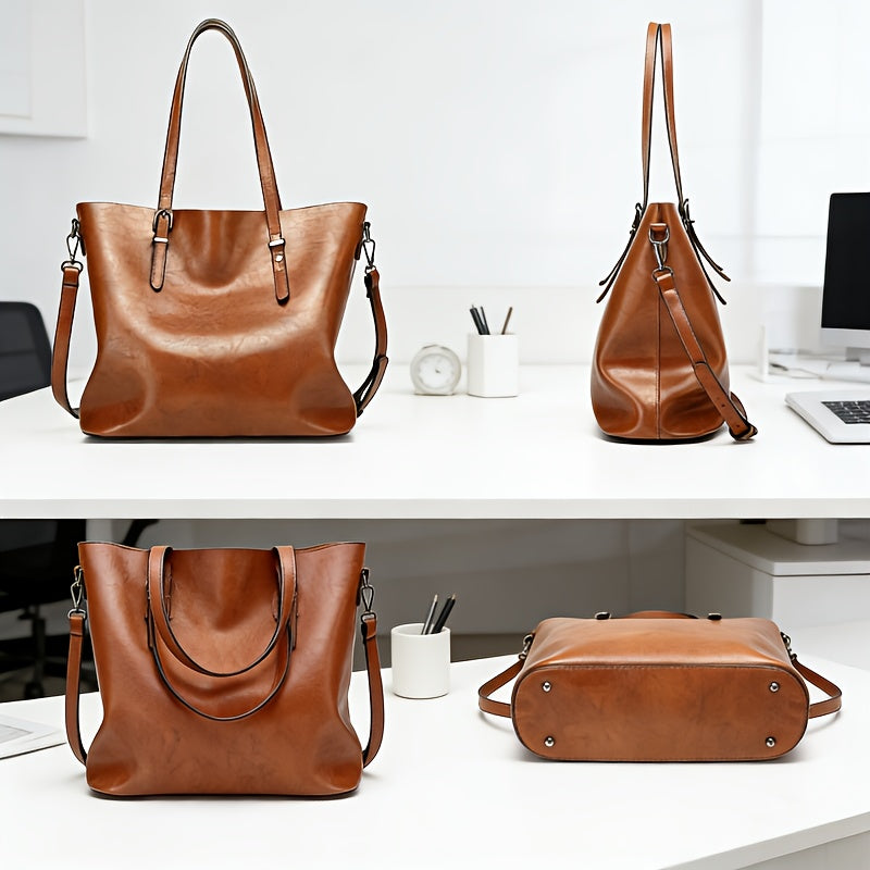 Ladies' Soft Genuine Leather Pillow Bag, Multi-Layer Zipper Storage, Light Luxury Minimalist Style, Convertible Shoulder and Crossbody Bag, Lightweight