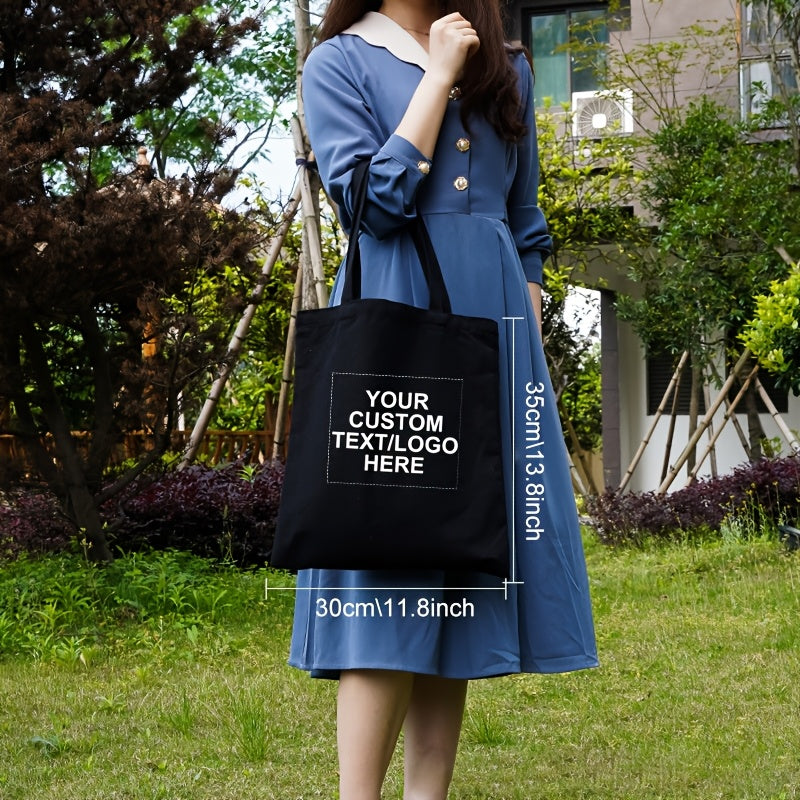 Fashionable Party Bags 10pcs Custom Printed Canvas Tote Bags | Reusable Unisex Shoulder Bag, Perfect Gift for Bridesmaids, Wedding Party, Halloween