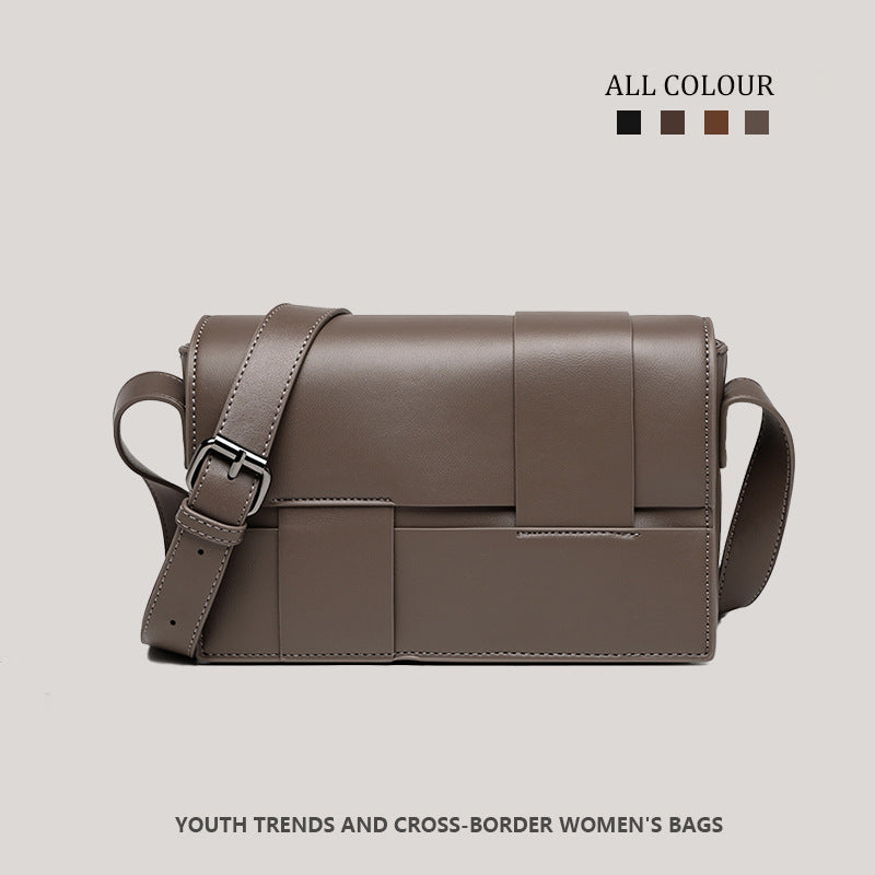 Yaya 2025 Spring\u002FSummer New: Unisex Woven Small Square Bag, Niche And Minimalist Design, Casual And Versatile for Everyday Wear, Full of Fashion