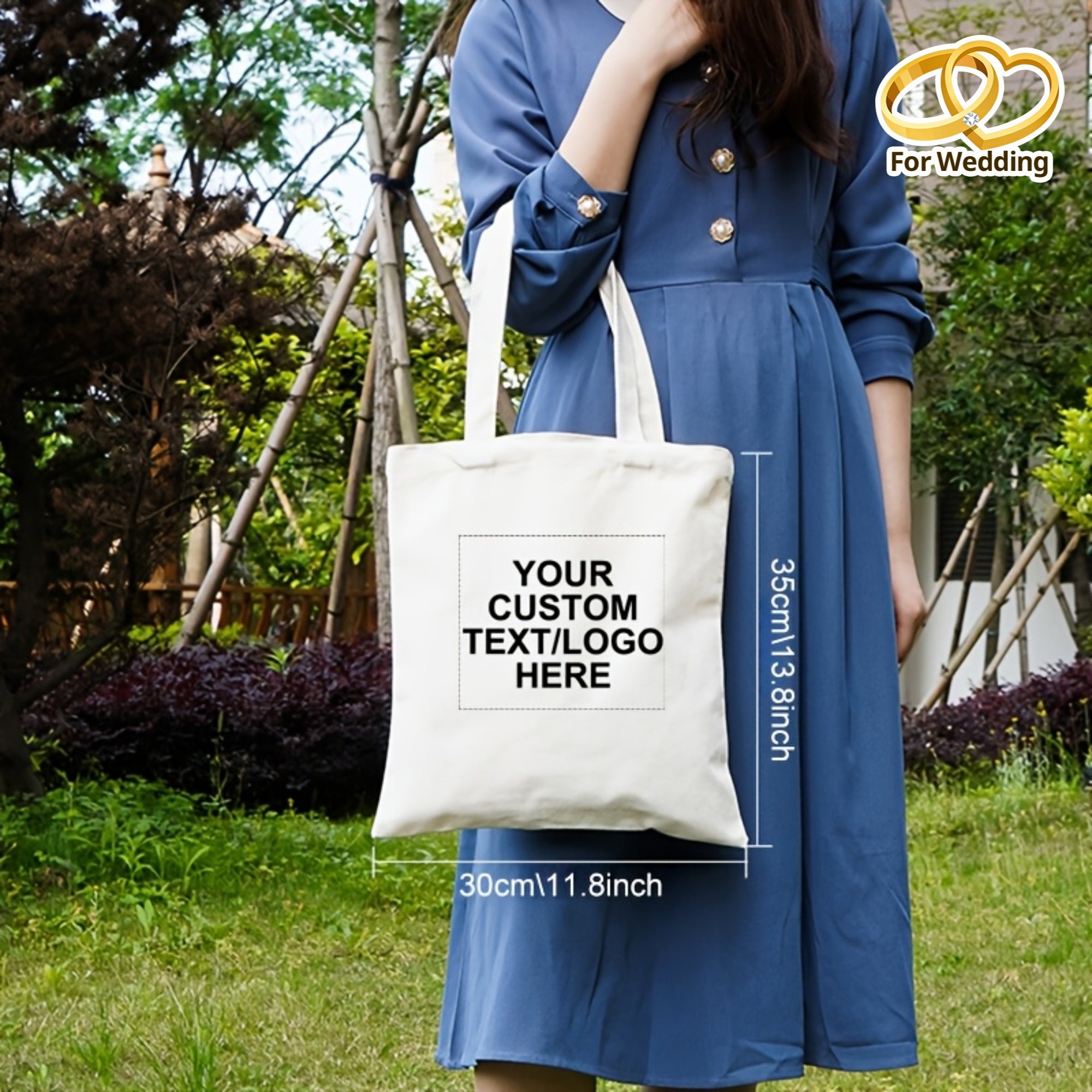 Fashionable Party Bags 10pcs Custom Printed Canvas Tote Bags | Reusable Unisex Shoulder Bag, Perfect Gift for Bridesmaids, Wedding Party, Halloween