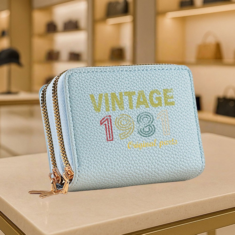 A Vintage Digital Pattern Small Coin Purse, Stylish Zippered Wallet Suitable for Both Men And Women, Easy And Casual Design, Perfect for Outdoor Activities, Travel, And Everyday Use