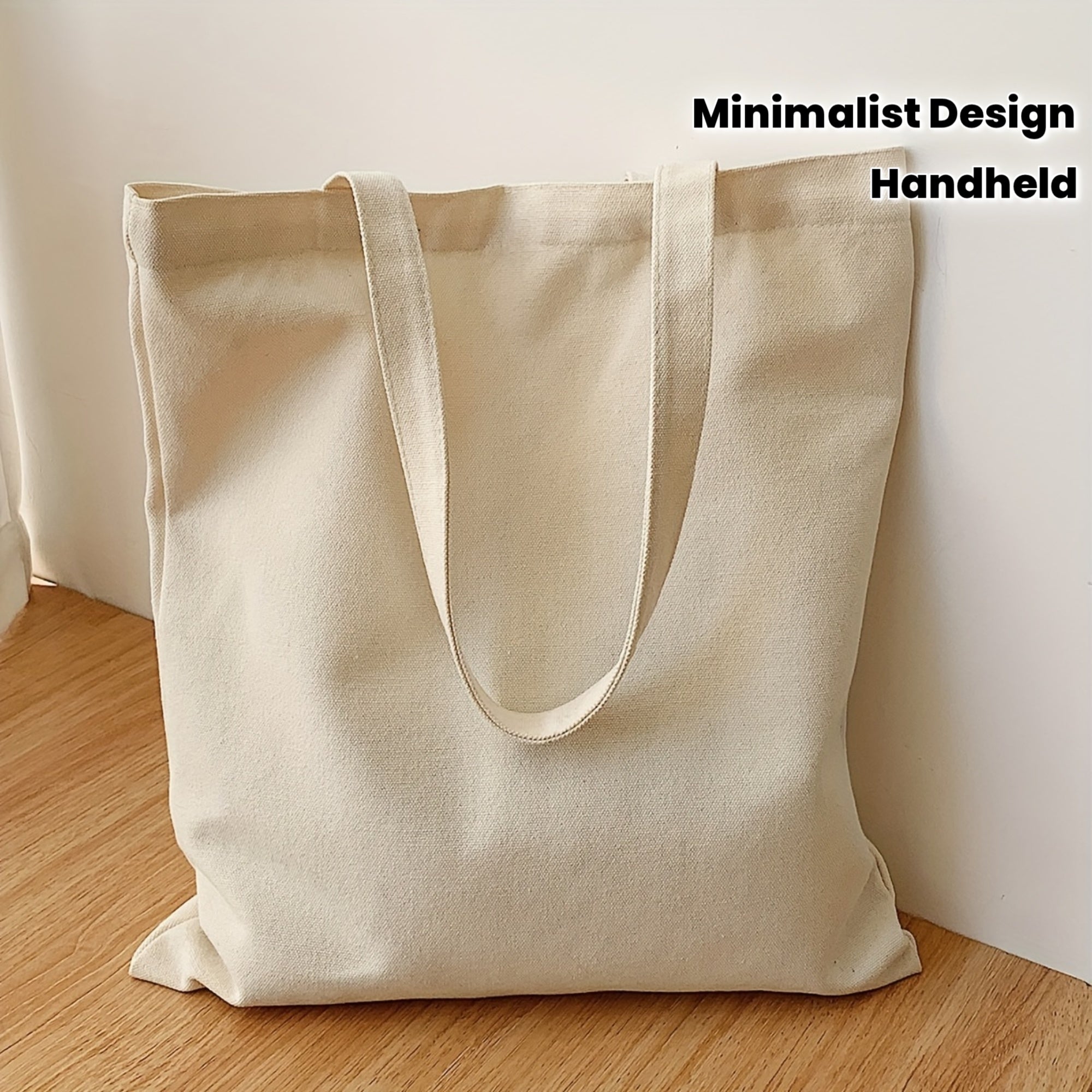 12pcs Order Compatible for Women's Minimalist Solid Color Canvas Shoulder Bags - Lightweight Handbags with Rectangular Handheld Purse, & Versatile for Everyday Use, Casual,, Travel - Elegant Handbag