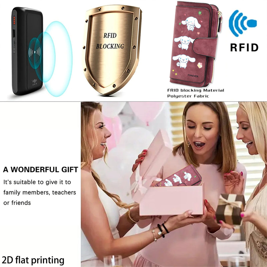 Sanrio Cinnamoroll Premium Business Coin Purse Large Capacity Solves the Hassle of Loose Change Essential Everyday Accessory Perfect for Business Trips, Travel, Shopping Ideal Gift for Ramadan, Eid, Valentine's Day, Birthdays