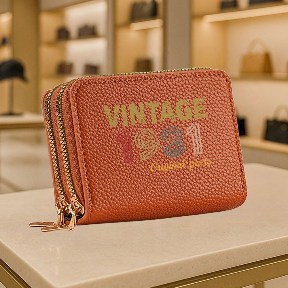 A Vintage Digital Pattern Small Coin Purse, Stylish Zippered Wallet Suitable for Both Men And Women, Easy And Casual Design, Perfect for Outdoor Activities, Travel, And Everyday Use