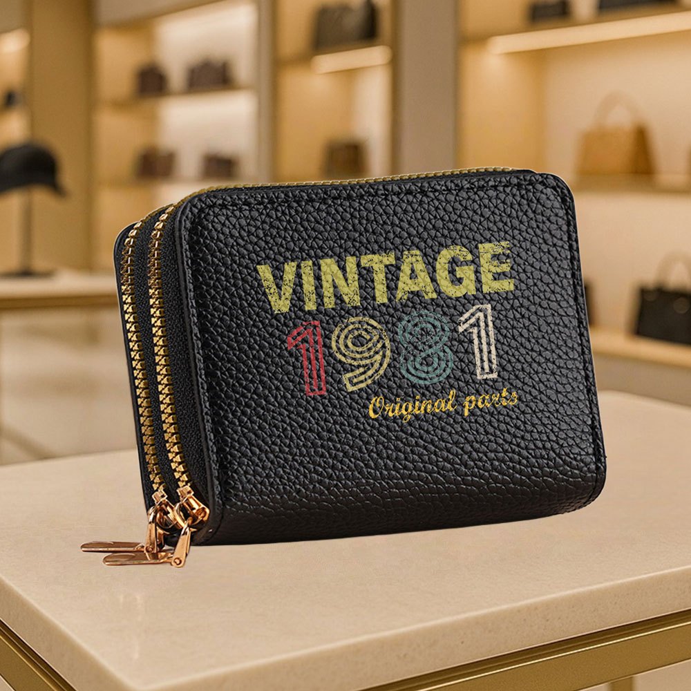 A Vintage Digital Pattern Small Coin Purse, Stylish Zippered Wallet Suitable for Both Men And Women, Easy And Casual Design, Perfect for Outdoor Activities, Travel, And Everyday Use