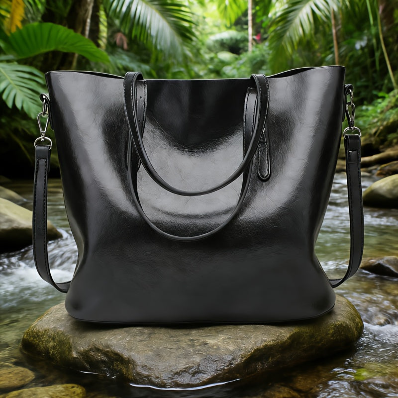 Ladies' Soft Genuine Leather Pillow Bag, Multi-Layer Zipper Storage, Light Luxury Minimalist Style, Convertible Shoulder and Crossbody Bag, Lightweight