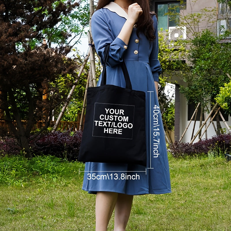 Fashionable Party Bags 10pcs Custom Printed Canvas Tote Bags | Reusable Unisex Shoulder Bag, Perfect Gift for Bridesmaids, Wedding Party, Halloween