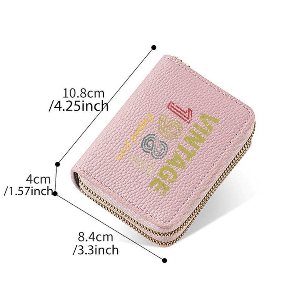 A Vintage Digital Pattern Small Coin Purse, Stylish Zippered Wallet Suitable for Both Men And Women, Easy And Casual Design, Perfect for Outdoor Activities, Travel, And Everyday Use
