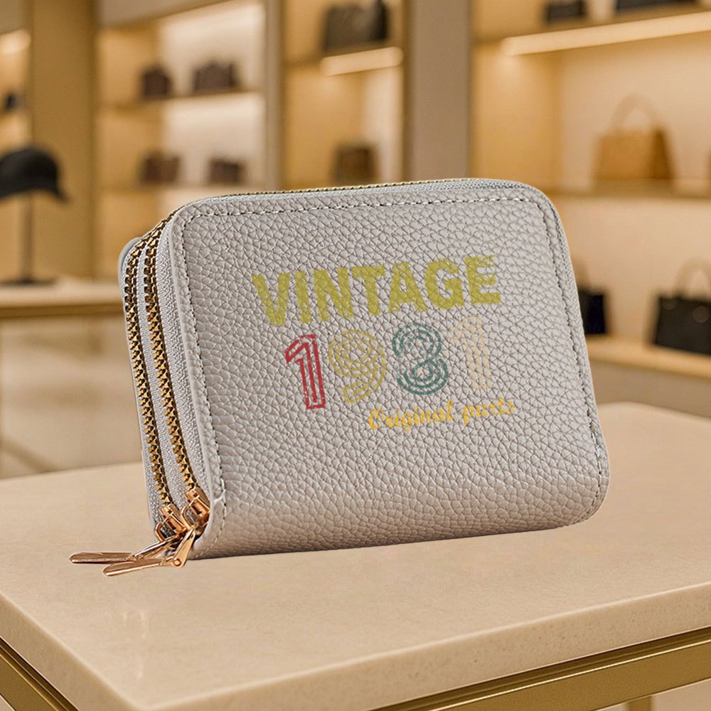 A Vintage Digital Pattern Small Coin Purse, Stylish Zippered Wallet Suitable for Both Men And Women, Easy And Casual Design, Perfect for Outdoor Activities, Travel, And Everyday Use