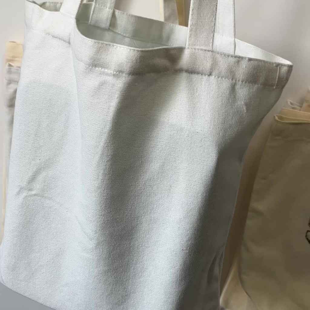 10pcs of Blank Canvas Bags, Hand-Painted Bags for Art Education, Holiday Event Gift Bags