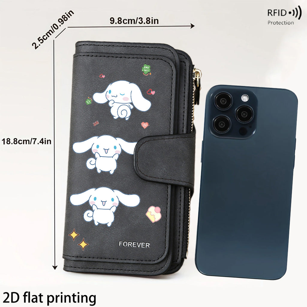 Sanrio Cinnamoroll Premium Business Coin Purse Large Capacity Solves the Hassle of Loose Change Essential Everyday Accessory Perfect for Business Trips, Travel, Shopping Ideal Gift for Ramadan, Eid, Valentine's Day, Birthdays